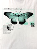 Ripple Giant Blue Swallowtail Women’s Crop Tee