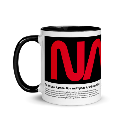 NASA Logo Red and Black Ceramic Mug